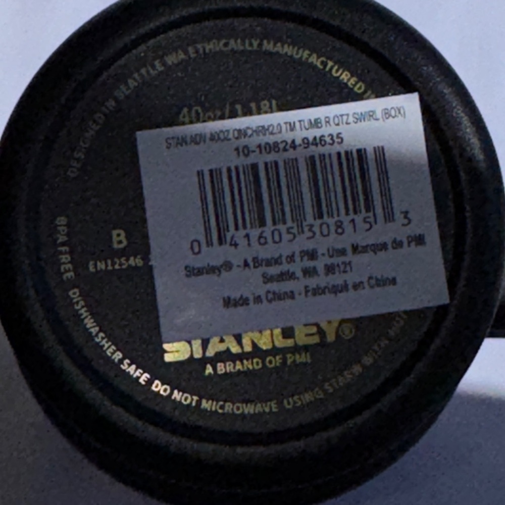 Brand New Black Chroma Collection Stanley 40 oz Tumbler New In Box - Picture 4 of 5